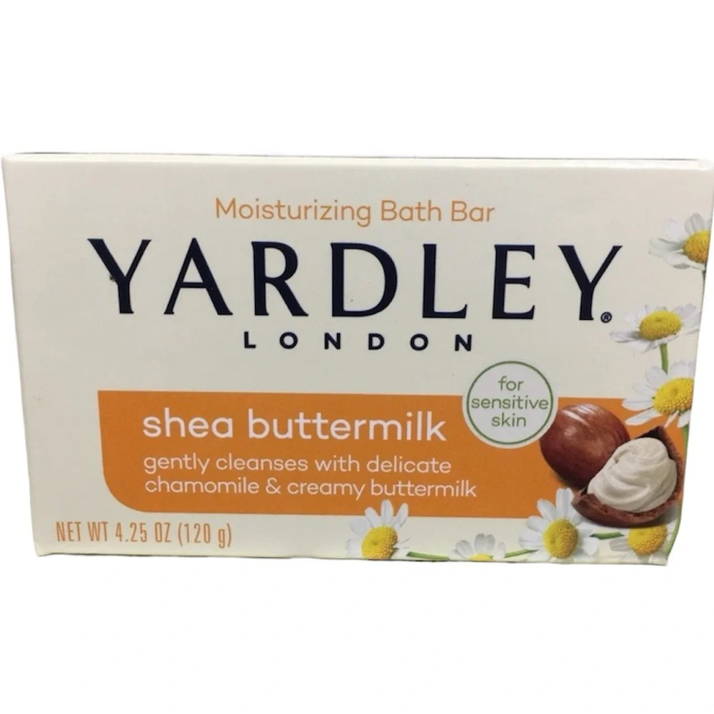 Yardley Of London Moisturizing Shea Buttermilk Soap Luxury Beauty Bar 4.25 Oz